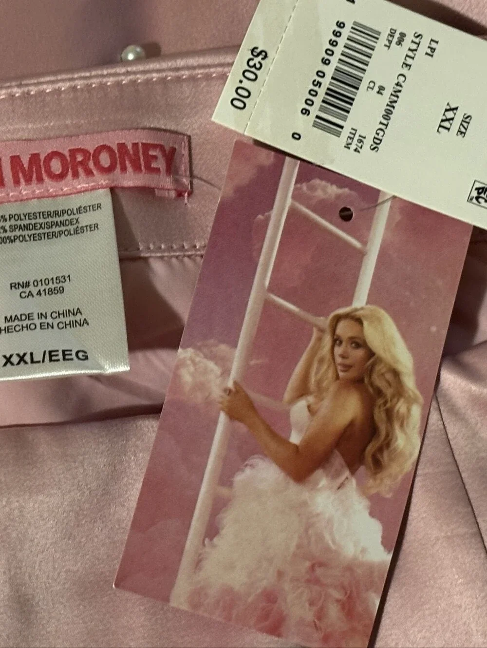 Megan Maroney Pearl-Embellished Pink Mini Skirt
